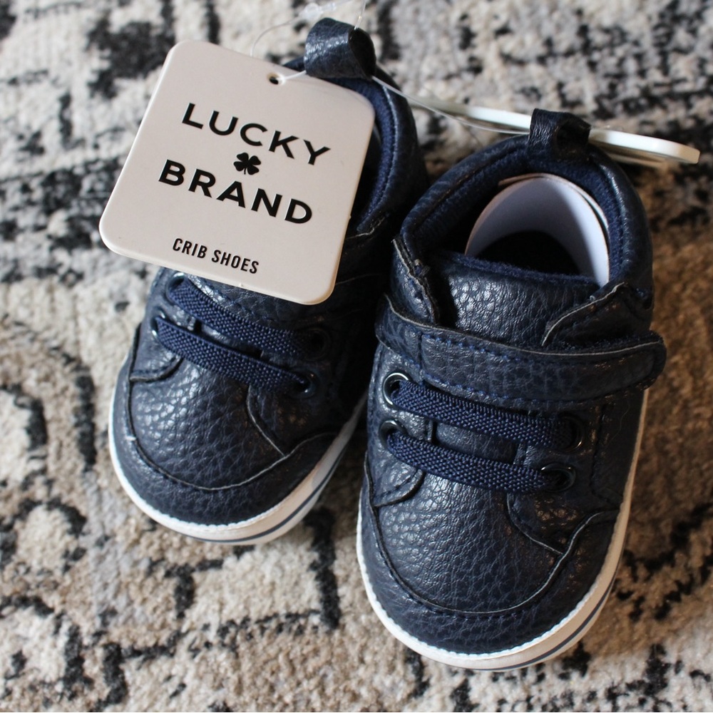 Lucky Brand Navy Baby Shoes